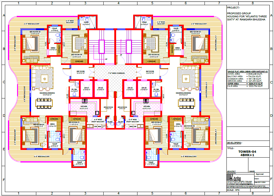 Atlantis 360, 4 BHK