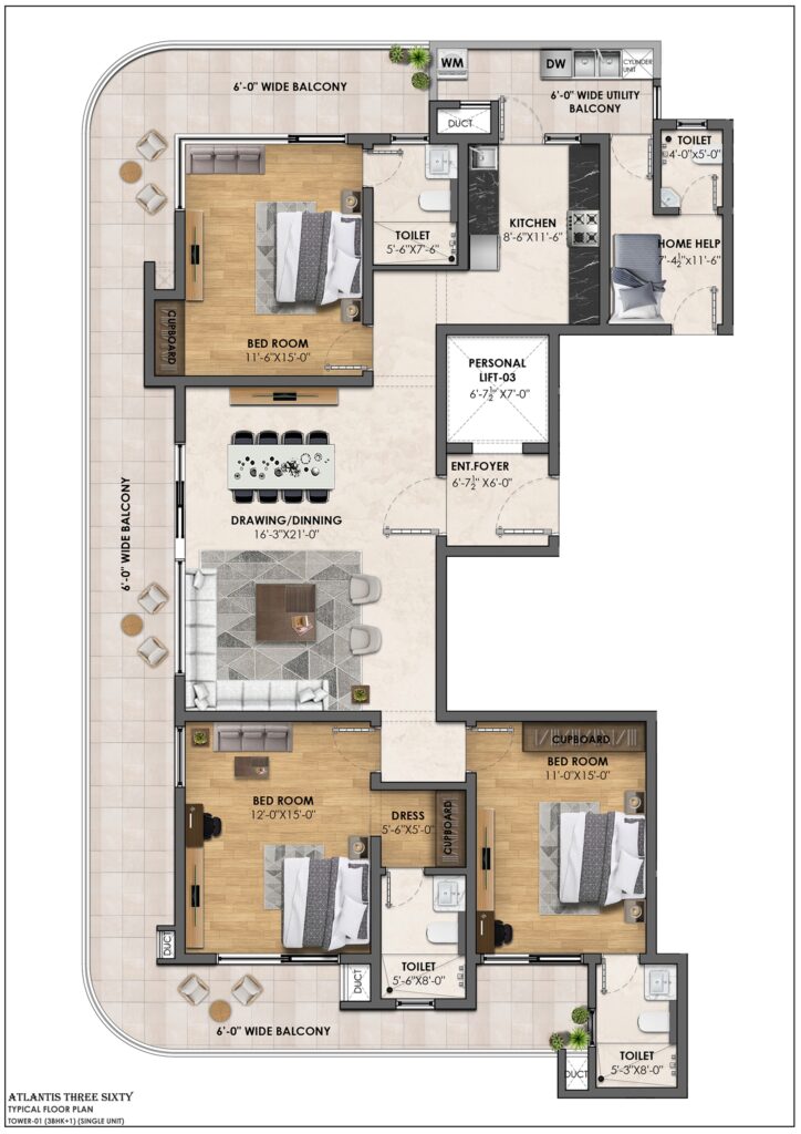 ATLANTIS 360 3+S FLOOR