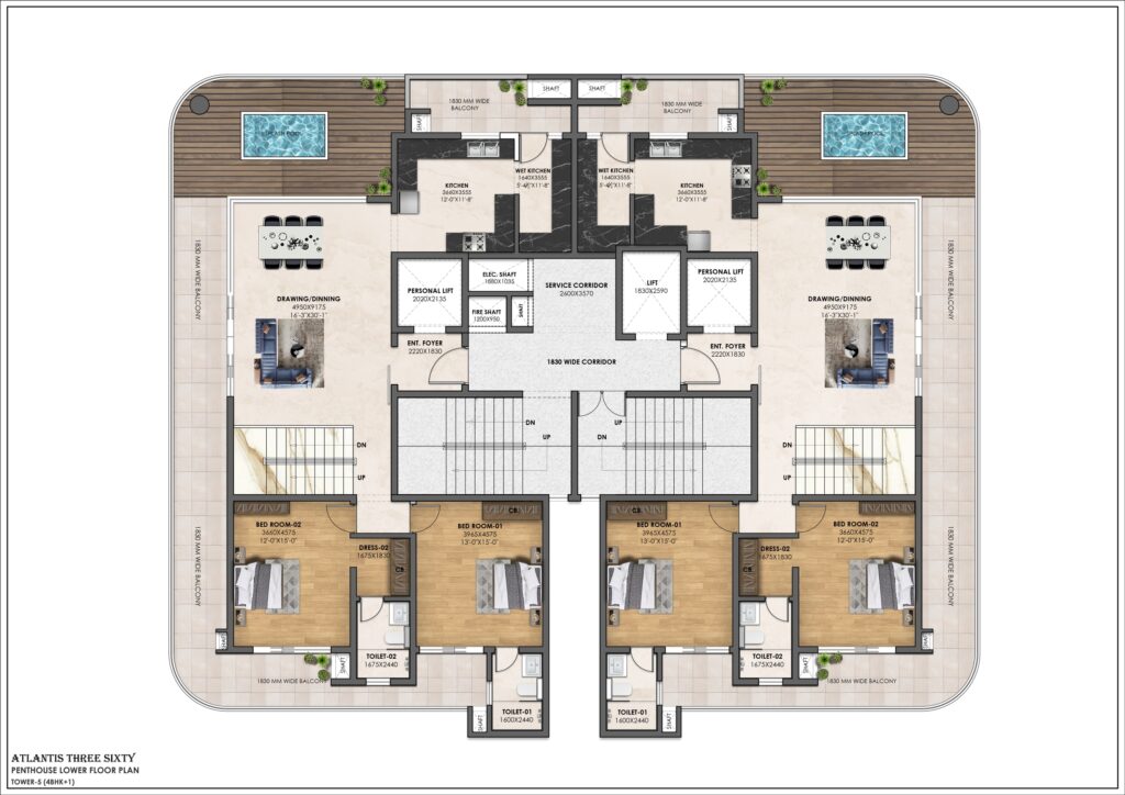 ATLANTIS 360 Penthouse Lower